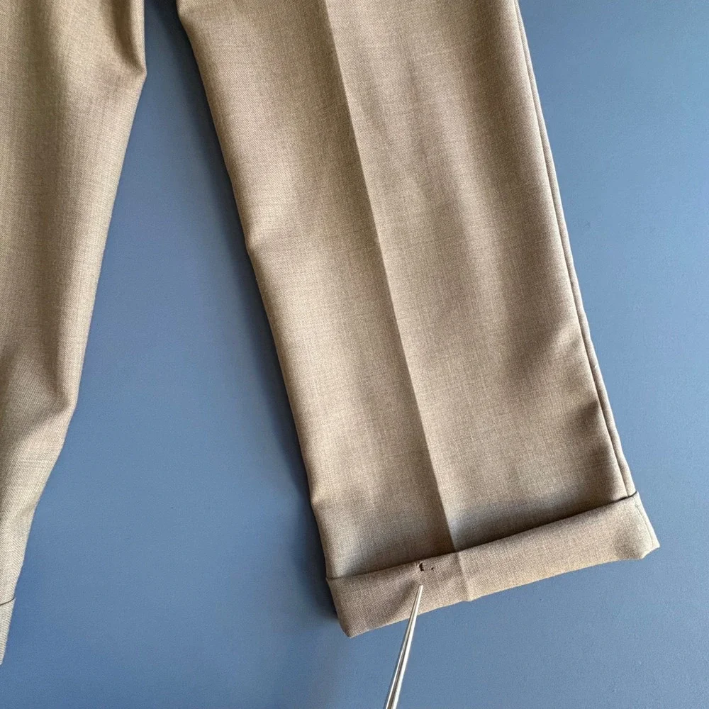 Vintage 1998 Ralph Ralph Lauren Dress Pants | 32x30 | Tan Pleated Cuffed Canada